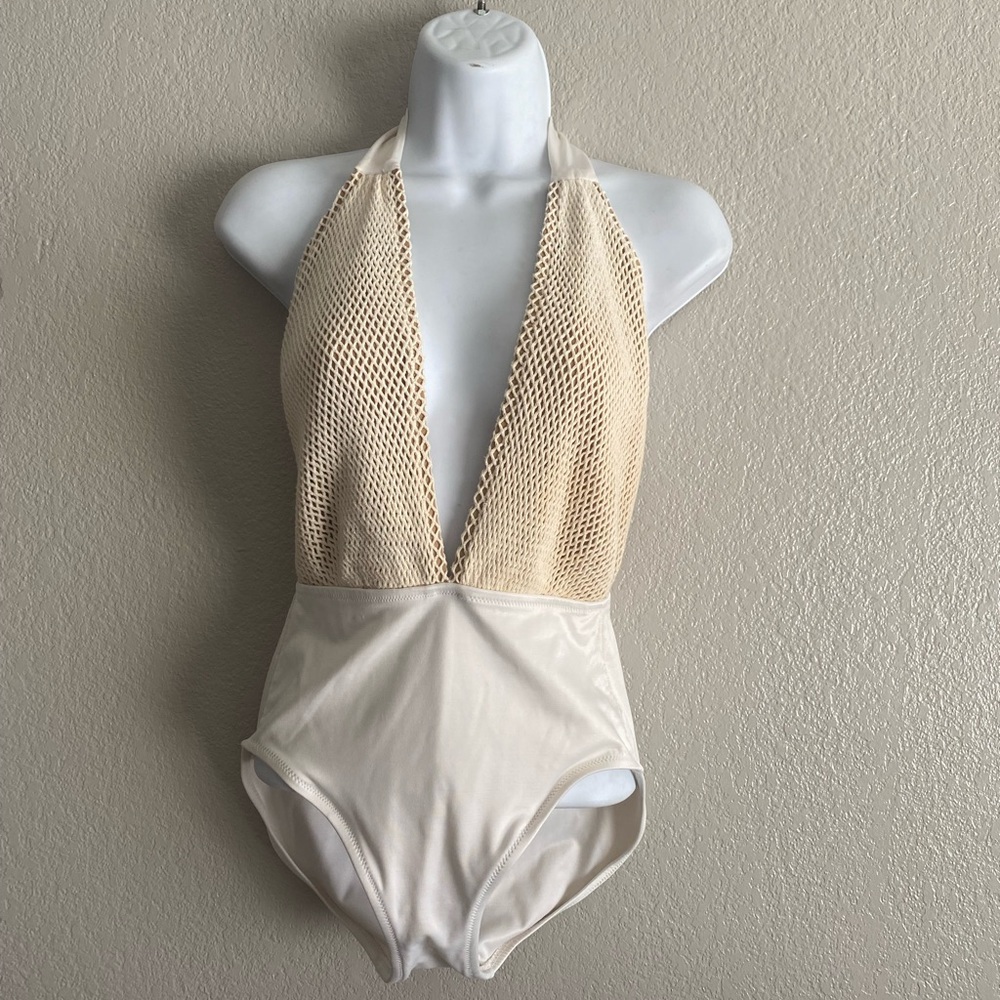 Vintage open back swimwear